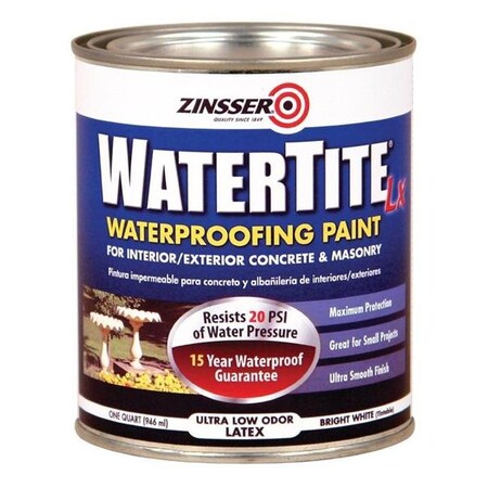 Rust-Oleum Rust-Oleum 1601186 1 qt. Watertite Waterproofing Paint Water Base - White 1601186